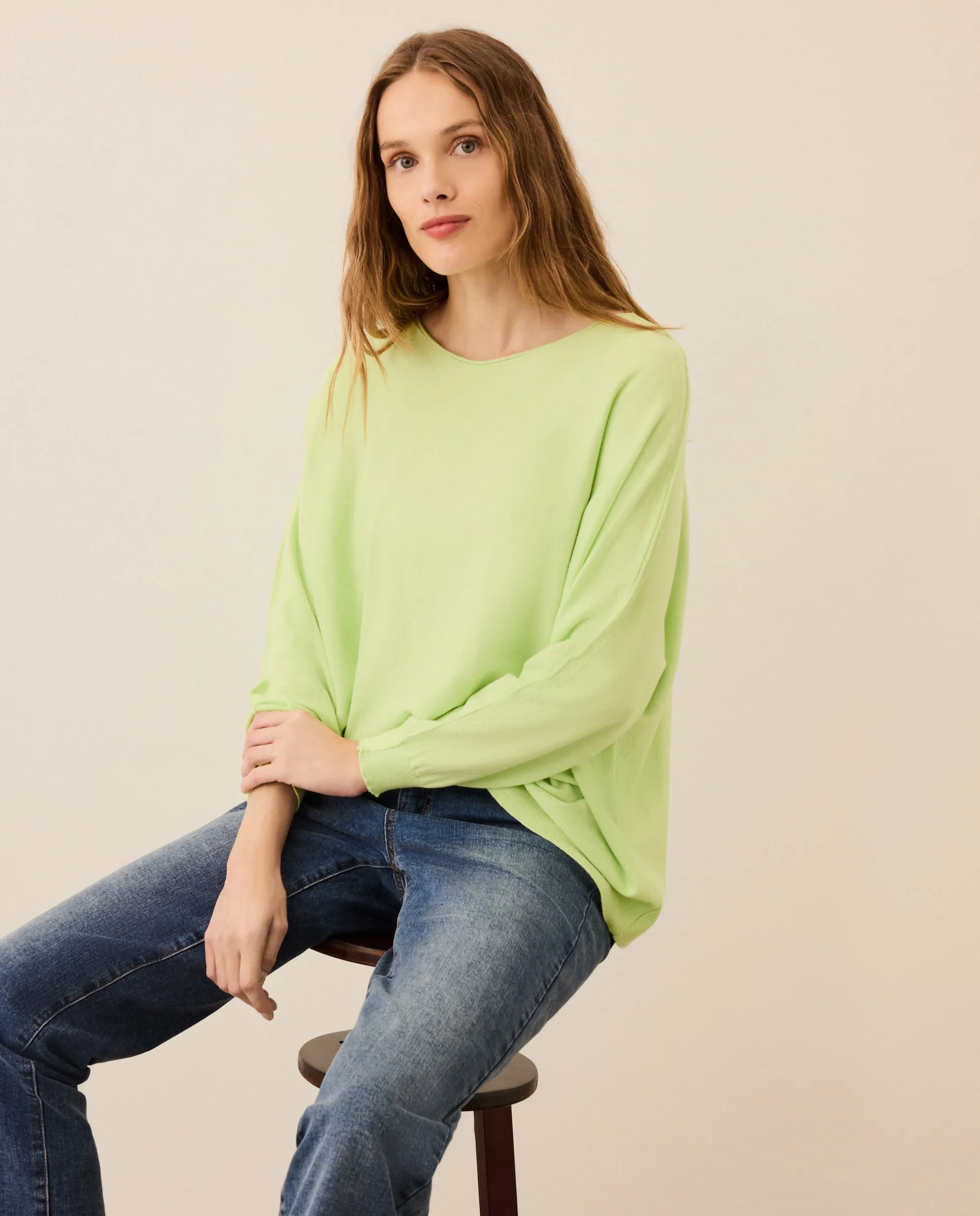 

Женский свитер с круглым вырезом Stella Rittwagen, светло-зеленый