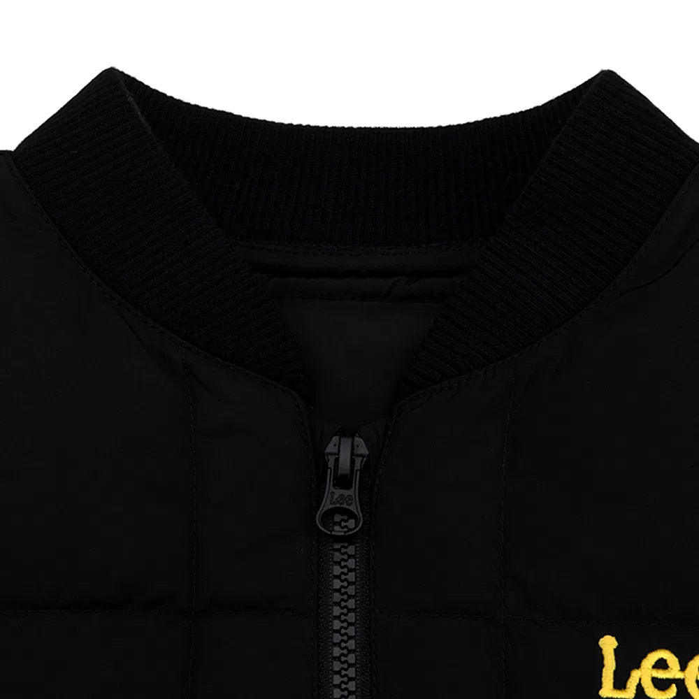 Детская камуфляжная укороченная пуховая куртка Regular Fit чёрная от Lee Kids — фото 3