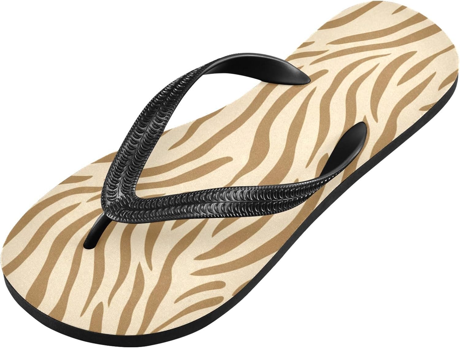 

Женские пляжные летние повседневные шлепанцы UMIRIKO с зебровым узором, желтые, быстро сохнущие сандалии для мужчин A2301227