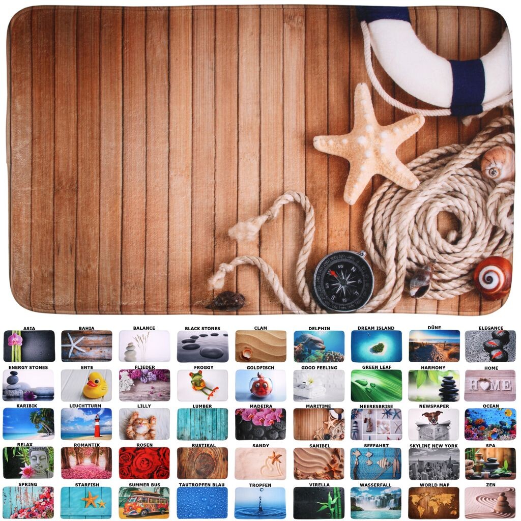 

Коврик для ванной SANILO Морской 50 x 80 см, бежевый