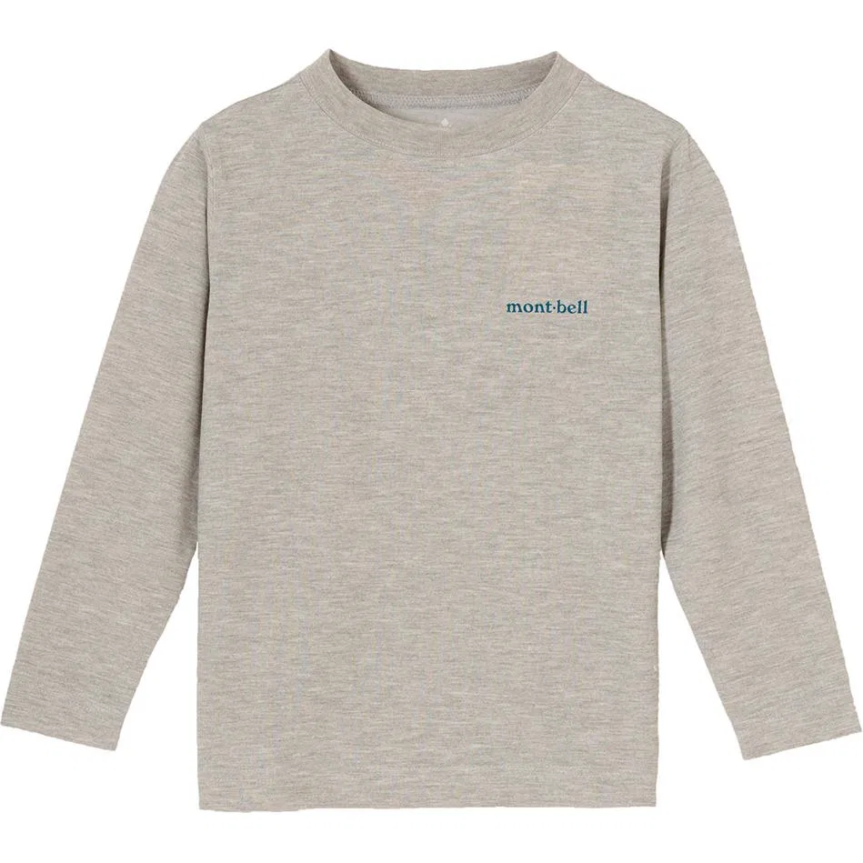 Детская футболка с круглым вырезом MONTBELL, Light Gray