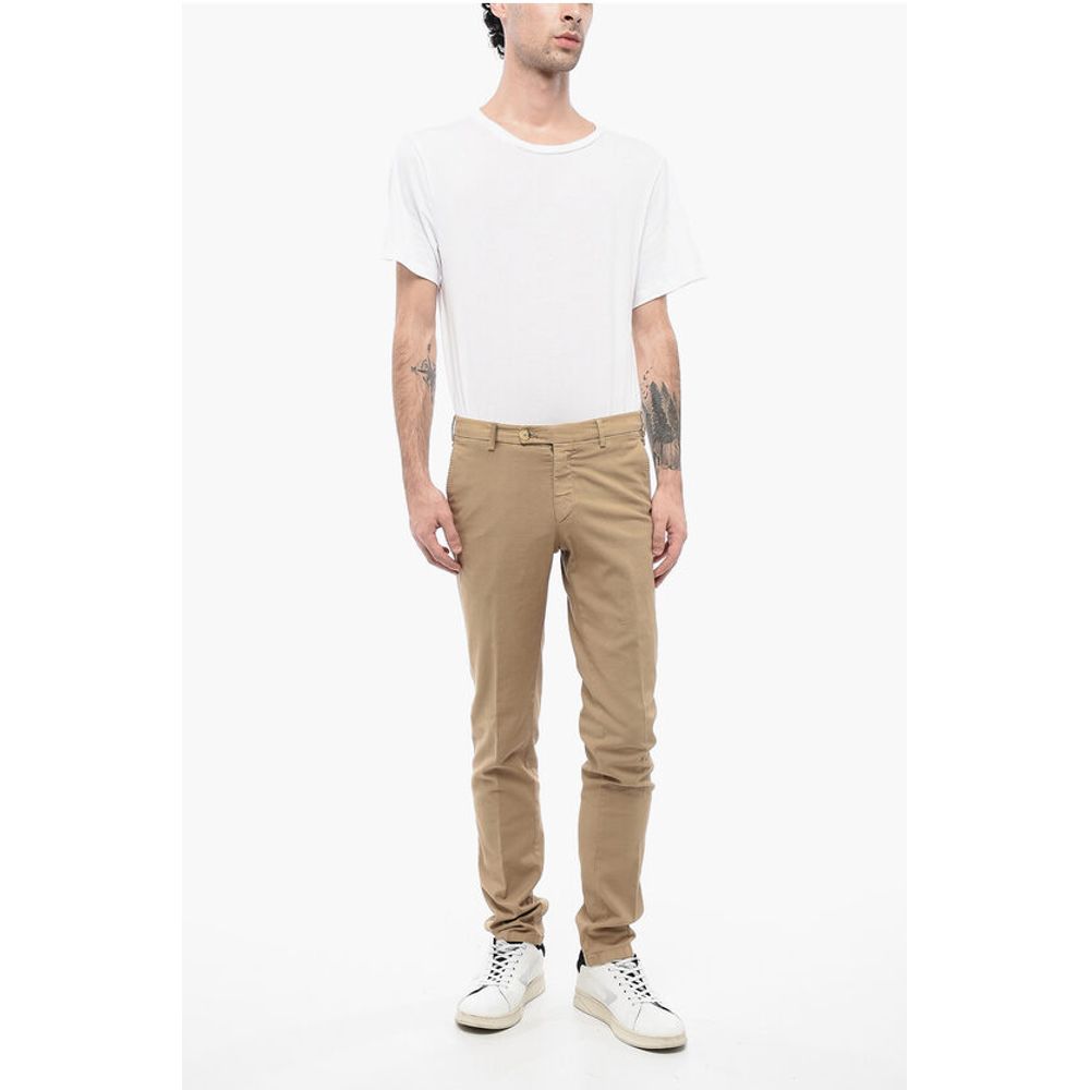 

Брюки-чиносы ID Stretch Cotton с петлями для ремня Corneliani, Beige