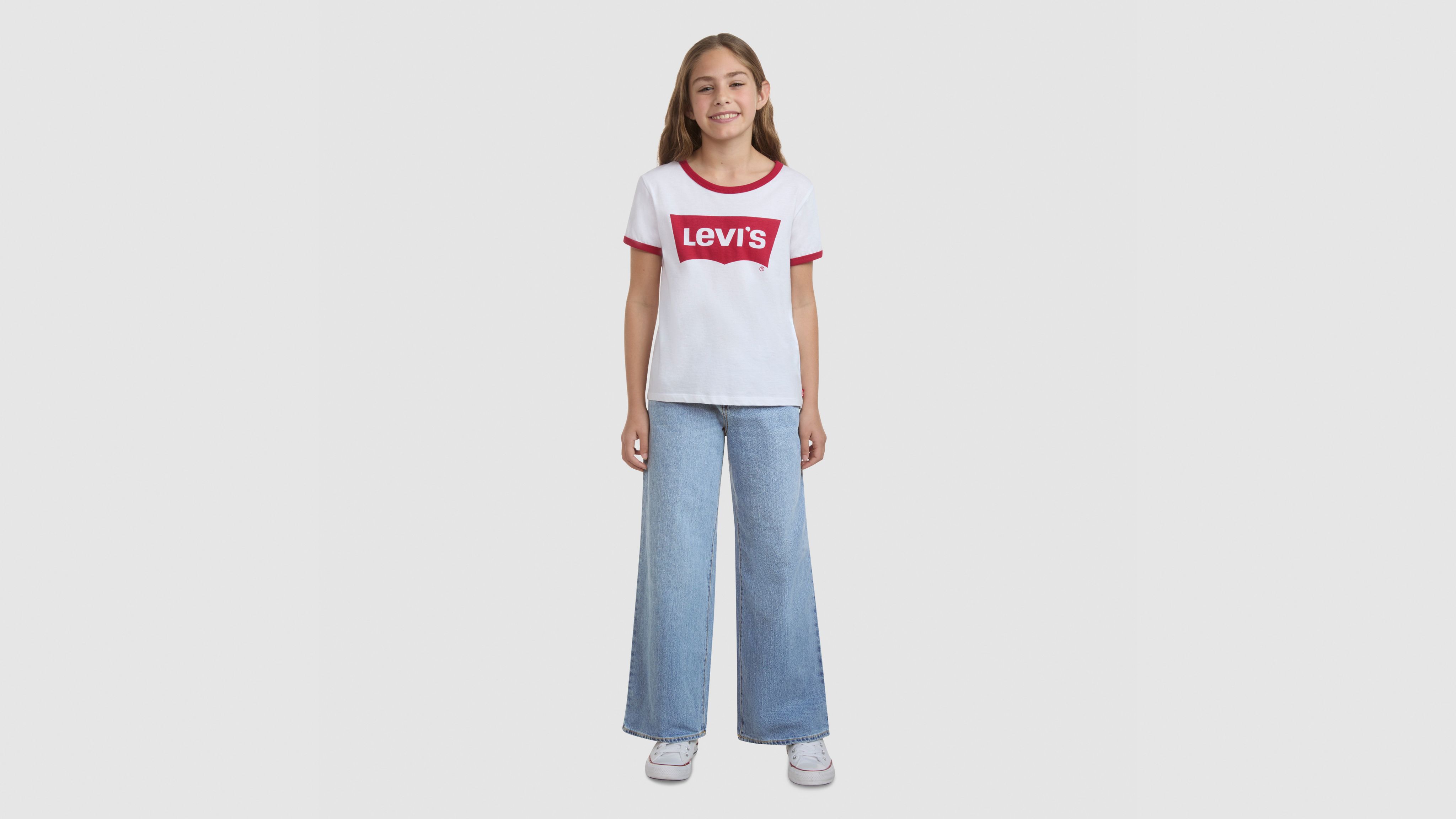 Мешковатые брюки с высокой талией для больших девочек 8-20 Levi's, Happy Camper - Medium Wash