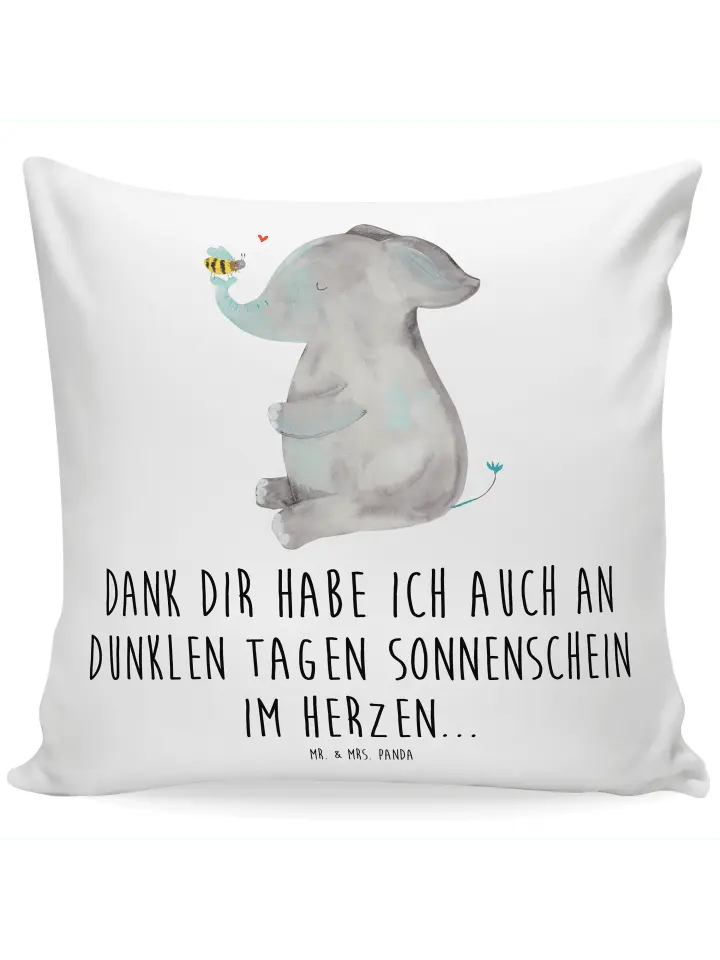 

Подушка Mr & Mrs Panda 40x40 Elefant Biene, белый