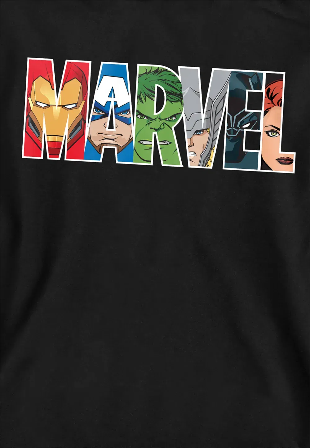 Детская худи Marvel Avengers, черный, черный — фото 2