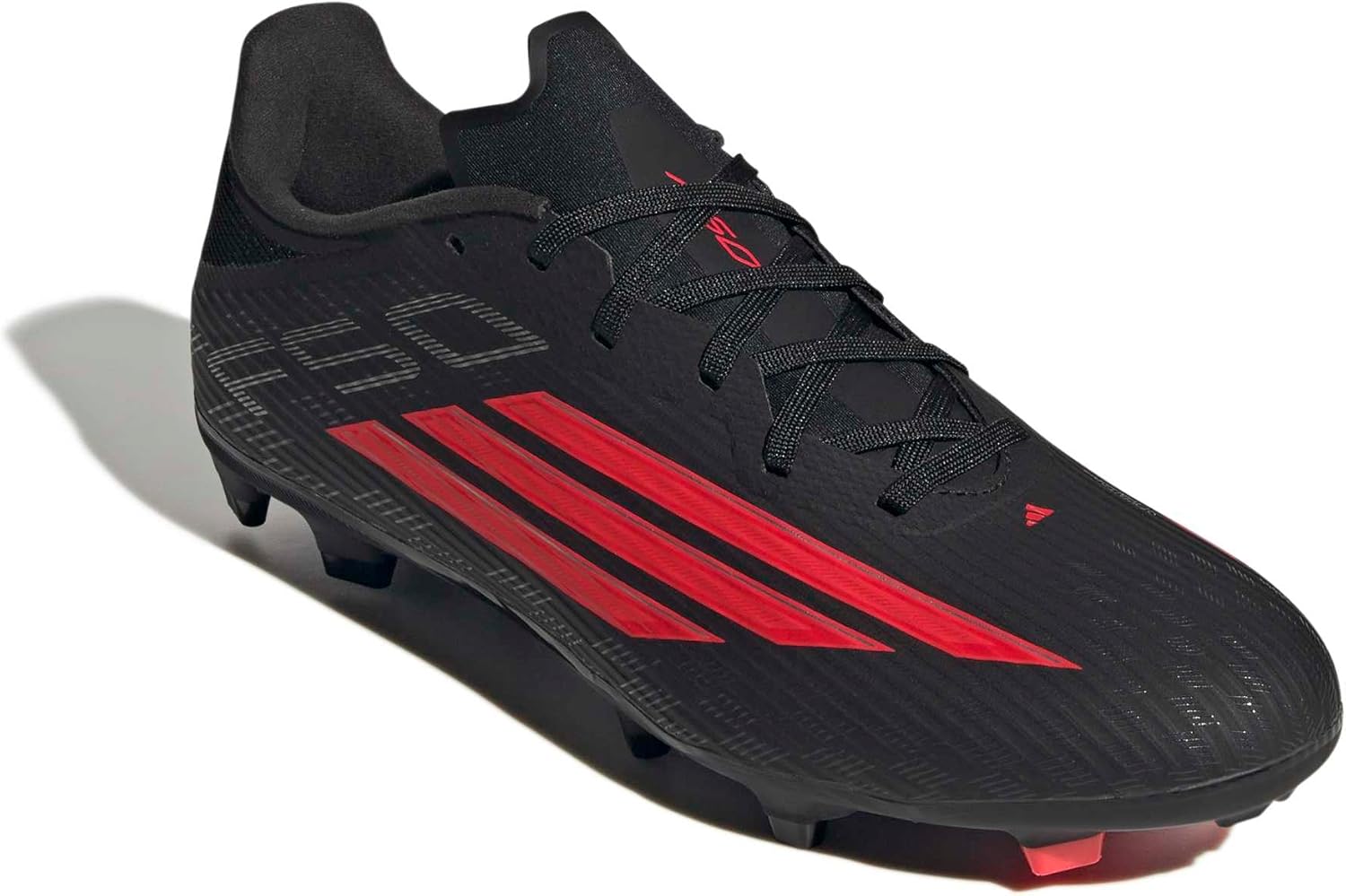 Кроссовки Adidas Unisex-Adult F50 Лига Firm Ground/Multi Ground, черный/красный/ярко-красный — фото 4