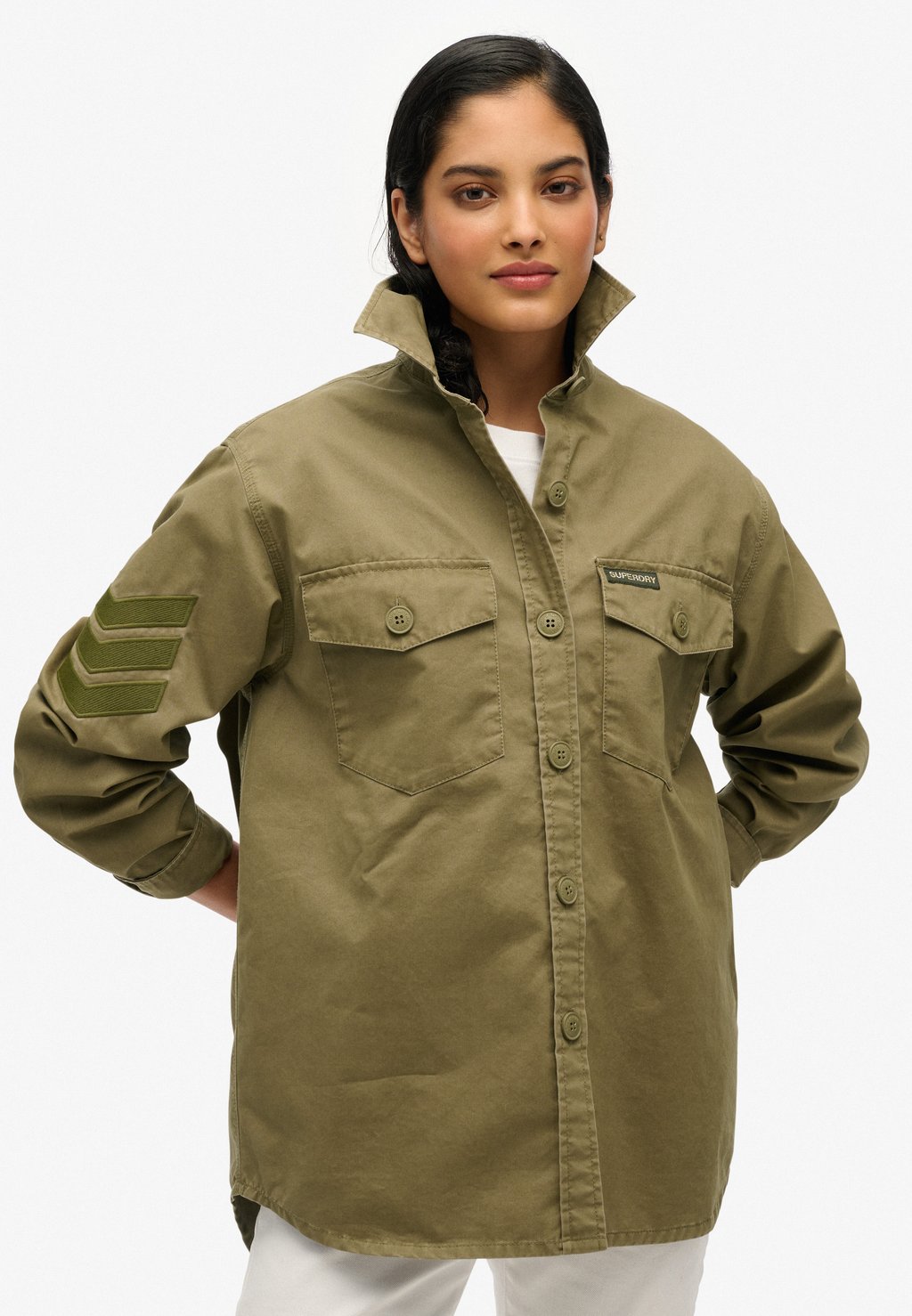 

Летняя куртка MILITARY EMBELLISHED Superdry, хаки