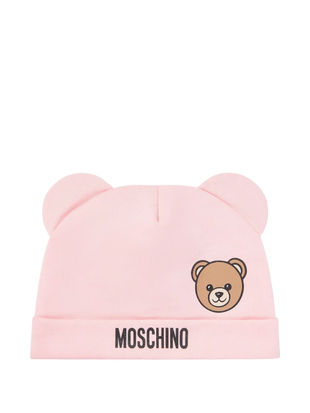 Комплект боди с принтом мишки Moschino Kids, розовый — фото 4