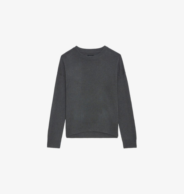 

Кашемировый джемпер Cici со звездами Zadig&Voltaire, серый