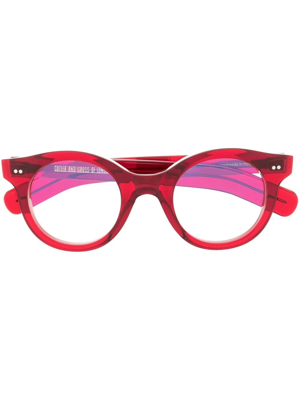 

Очки 1390 в круглой оправе Cutler & Gross, красный