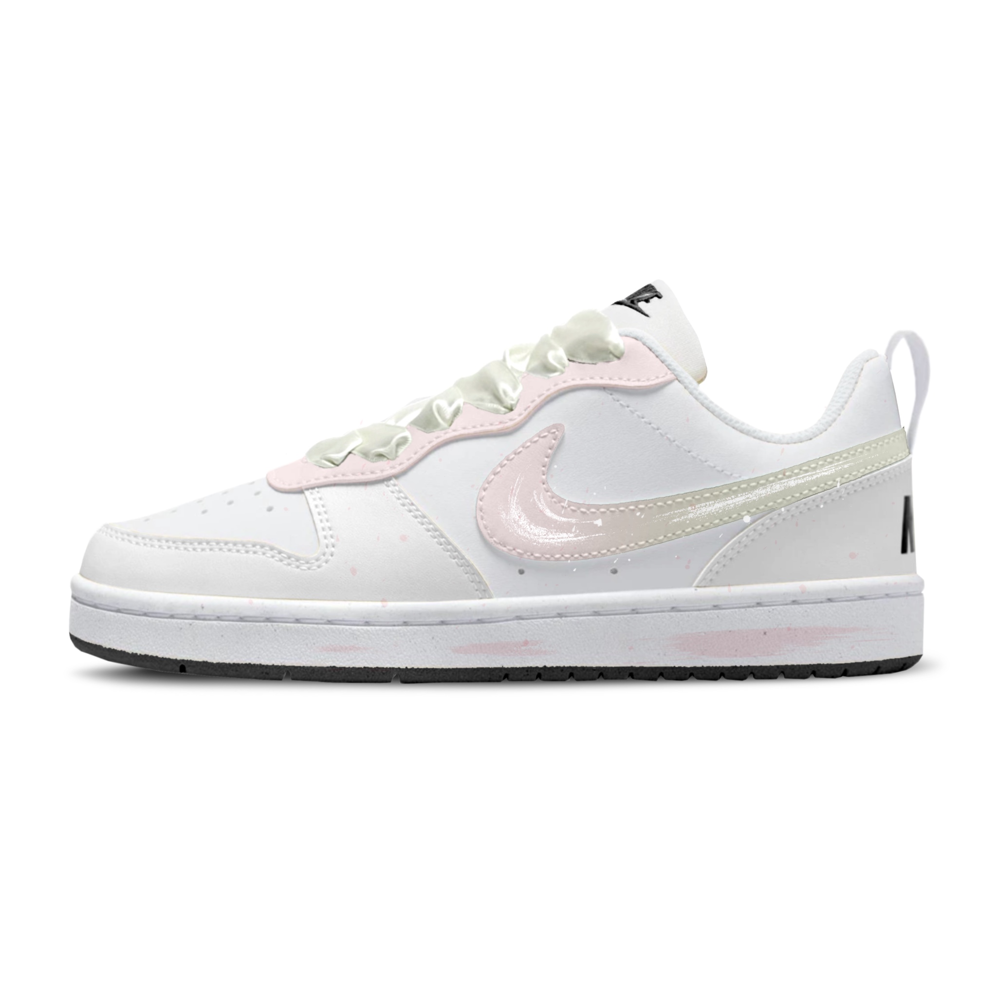 

Nike Детские кроссовки для скейтбординга Court Borough Custard Peach Low Top, белые, для подростков