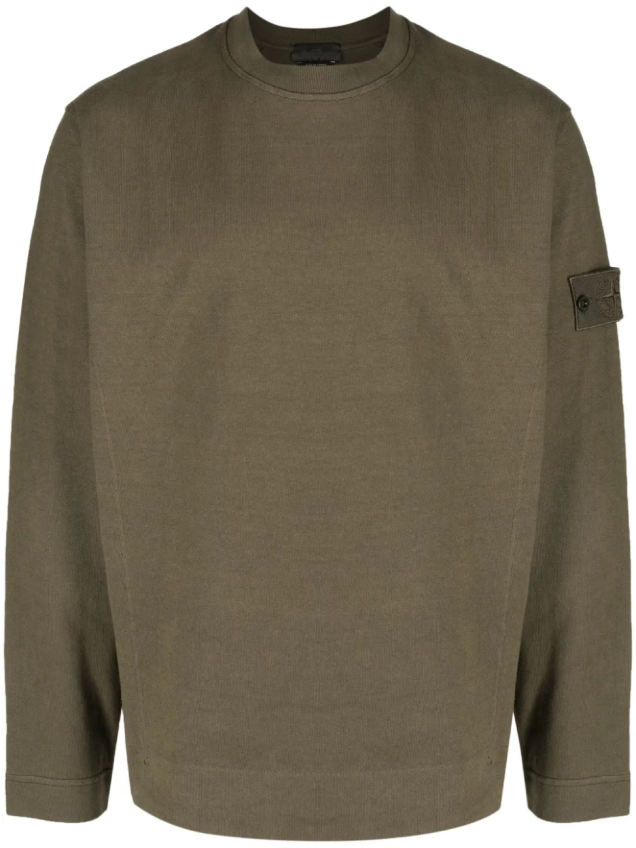 

Stone Island свитер с логотипом Compass, коричневый