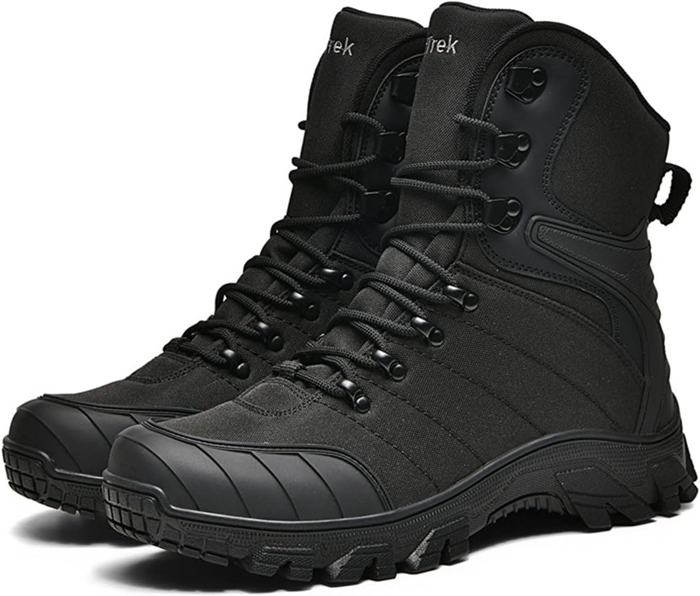 

Мужские высокие водонепроницаемые ботинки с шнуровкой, дышащие тактические ботинки для тренировок в джунглях и поле боя, подходящие для походов на свежем воздухе, в пустыне и в горах Negyanme, черный