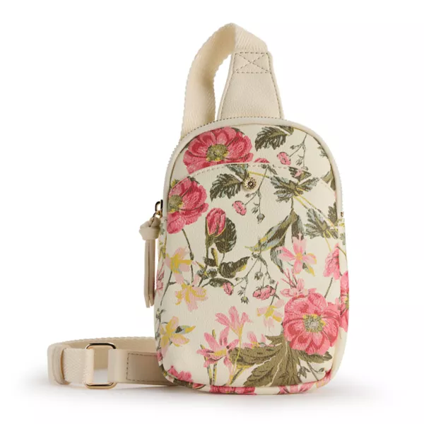 

Сумка-слинг May через плечо Lc Lauren Conrad, цвет ivory mila botanical