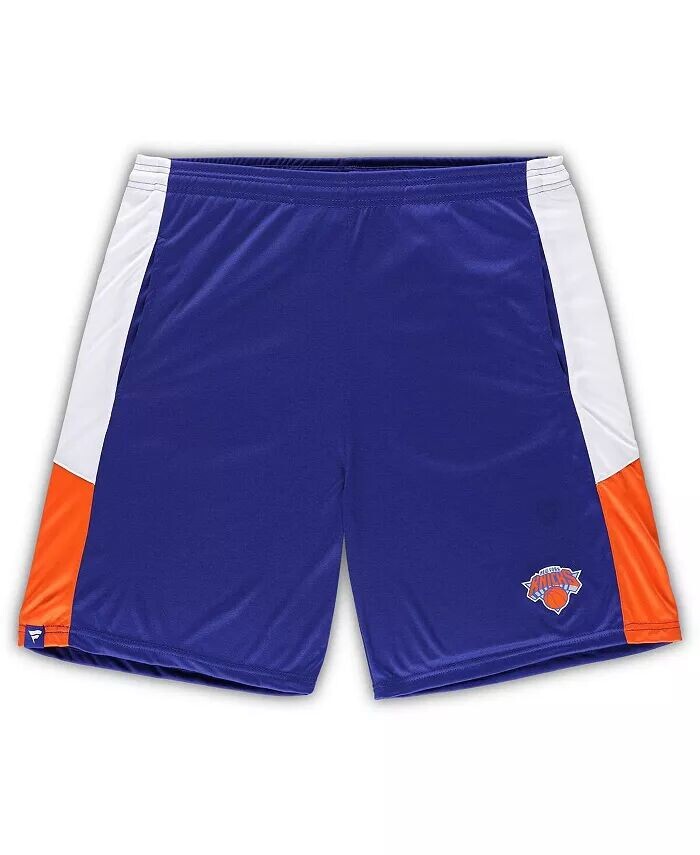 

Мужские синие тренировочные шорты New York Knicks Big and Tall Champion Rush Fanatics, синий