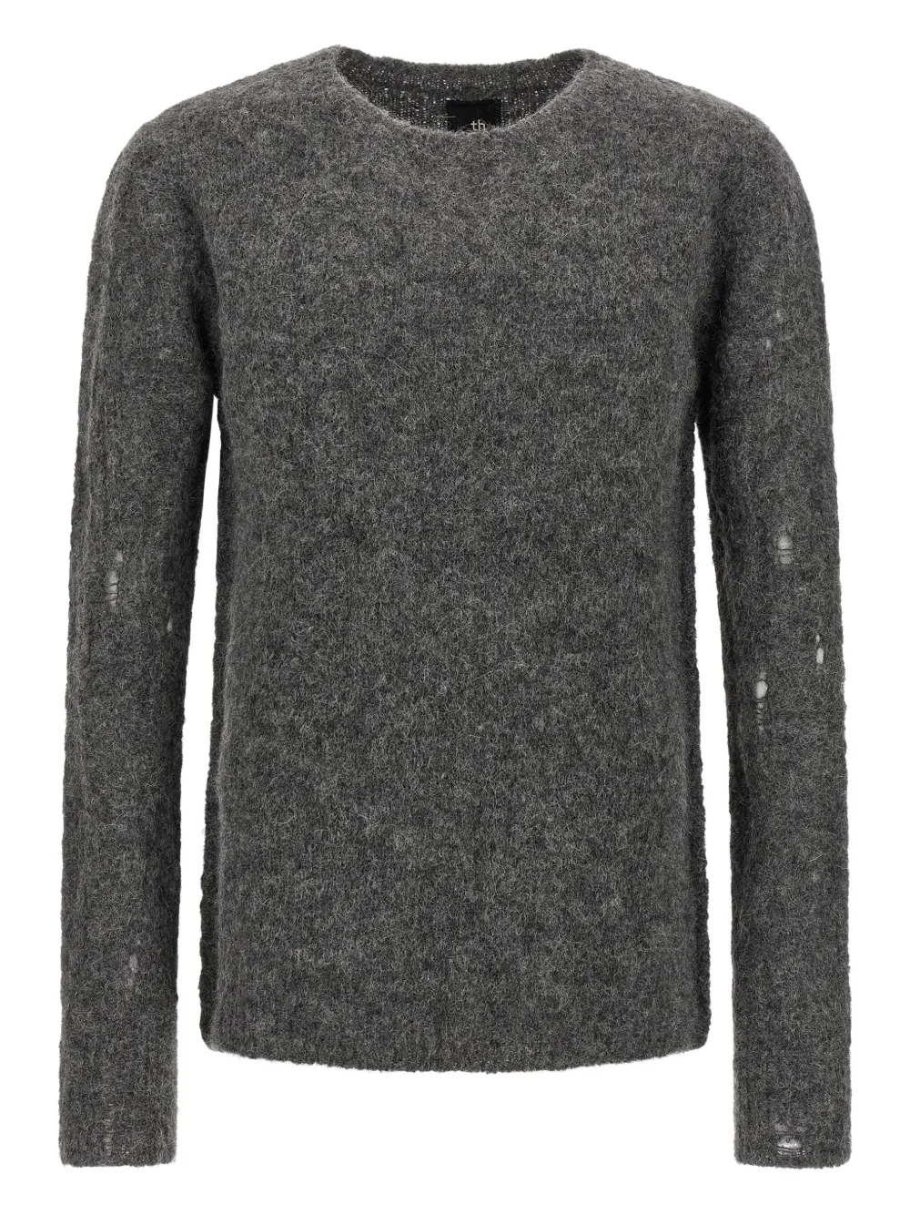 

Свитер с эффектом потертости Thom Krom, серый