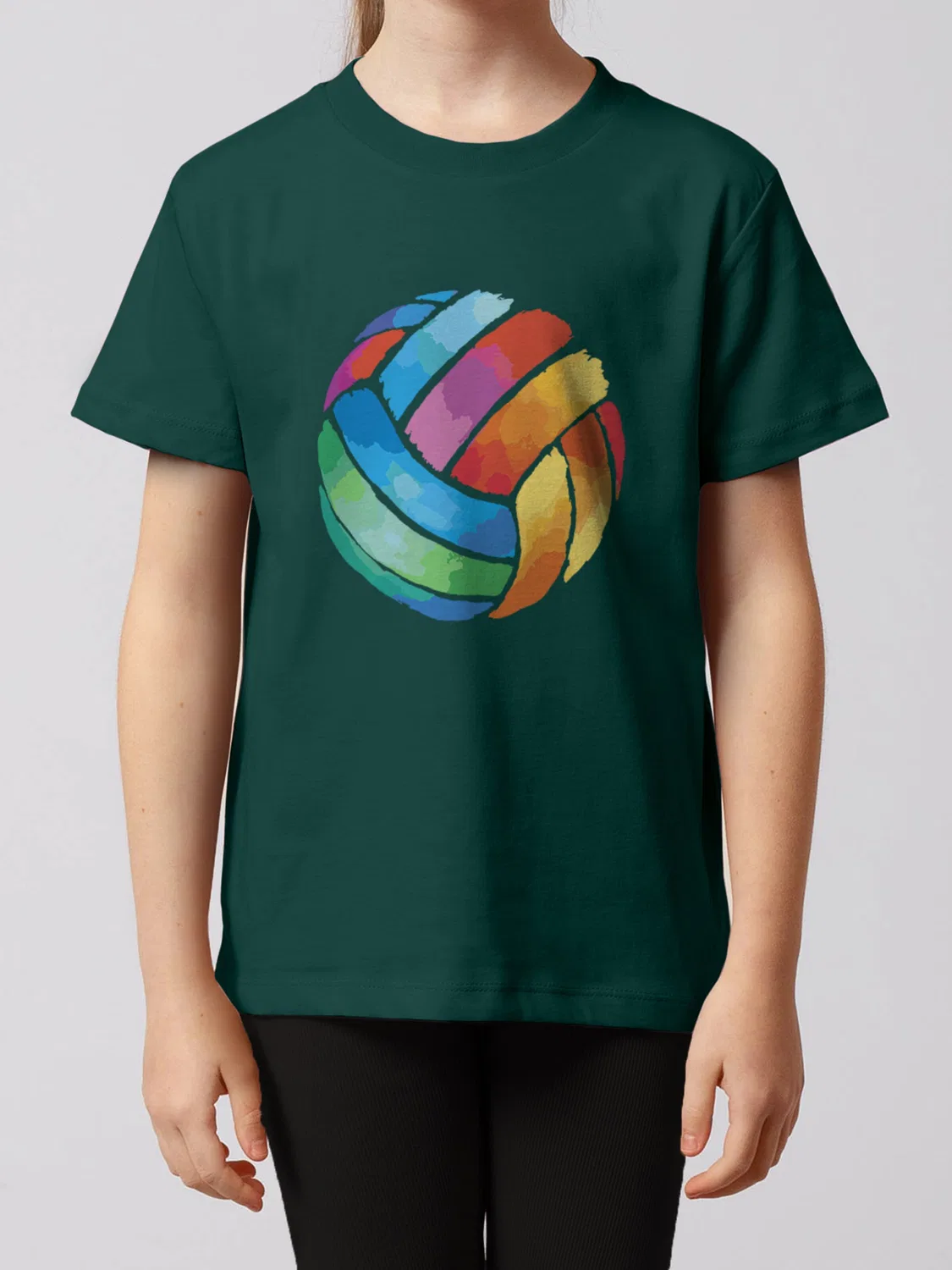 Футболка 'Volleyball' Watabout.Kids, Dark Green — фото 2