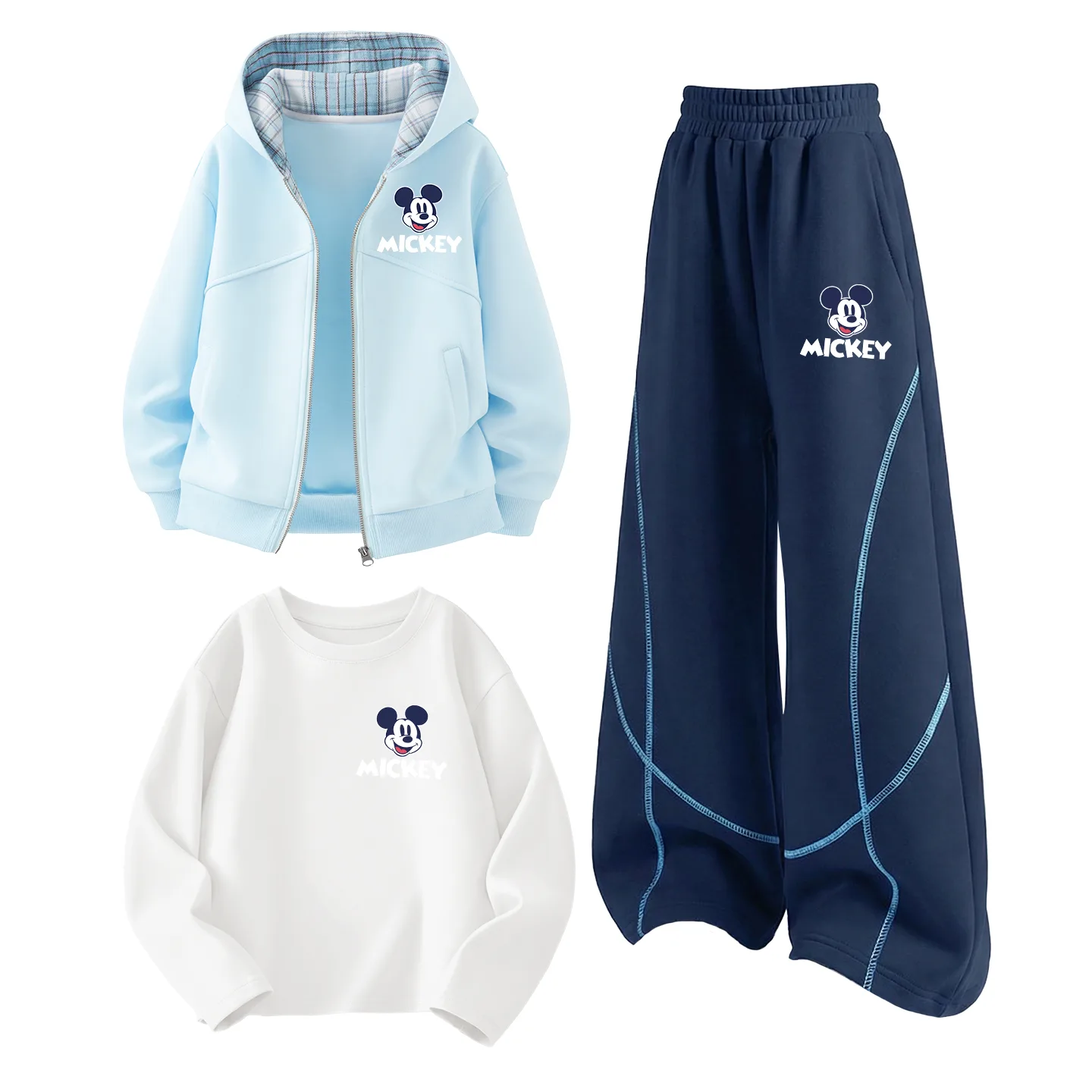 Детский спортивный комплект из 3 предметов Disney, DiB Trendy Mickey K Pudding Blue+DiB Trendy Mickey K Navy Blue+DiB Trendy Mickey K White
