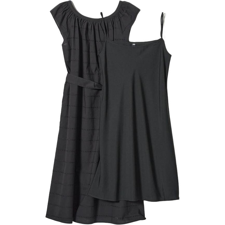 

Платье без рукавов женское черное Uniqlo