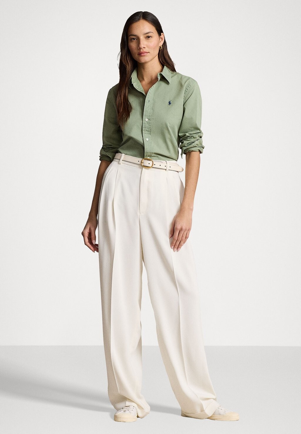 

Рубашка-блузка RELAXED FIT COTTON TWILL SHIRT Ralph Lauren, зеленый