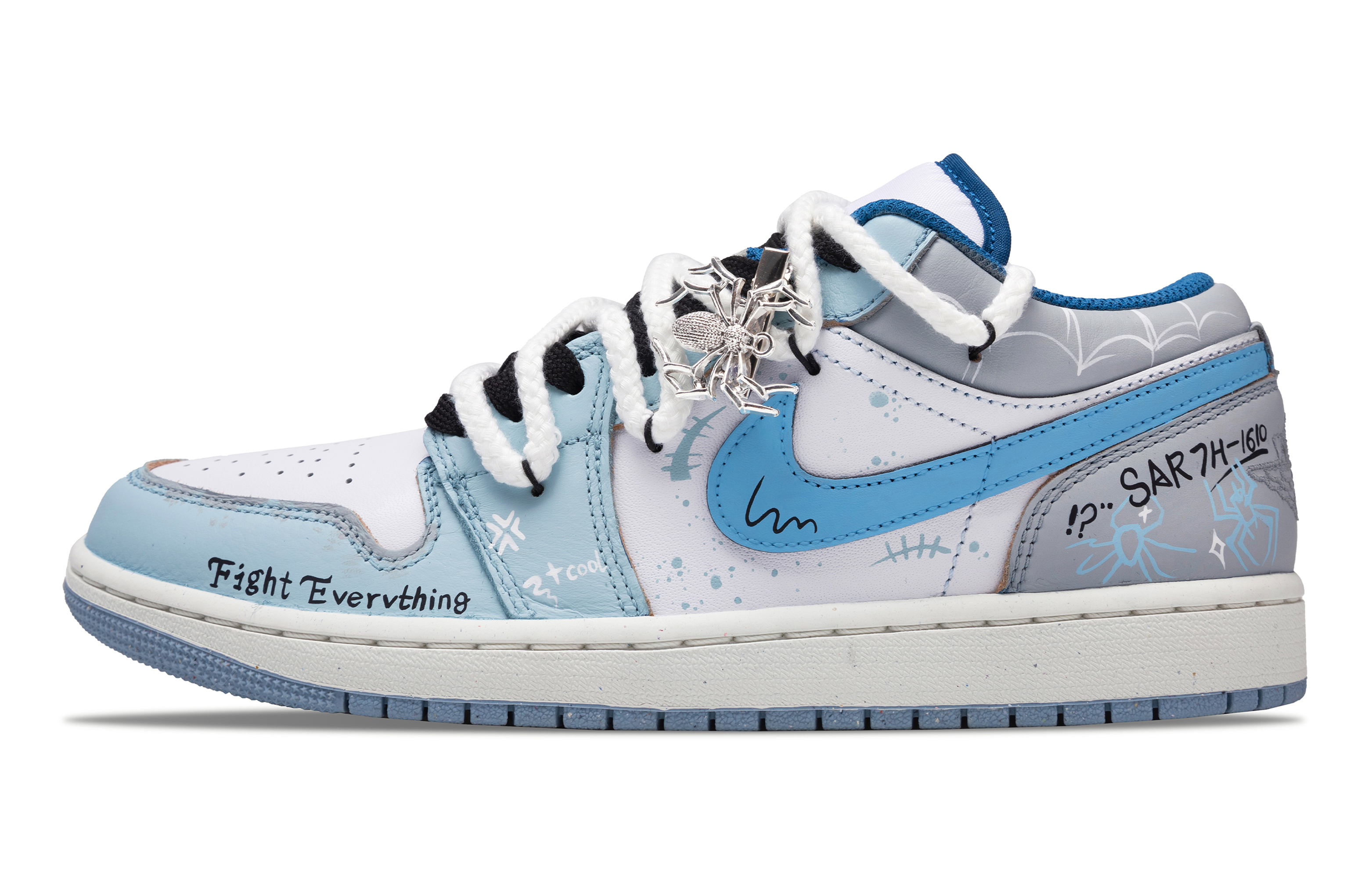 

Jordan Баскетбольные кроссовки Air 1 Vintage, низкие, мужские, цвет: синий/белый/серый