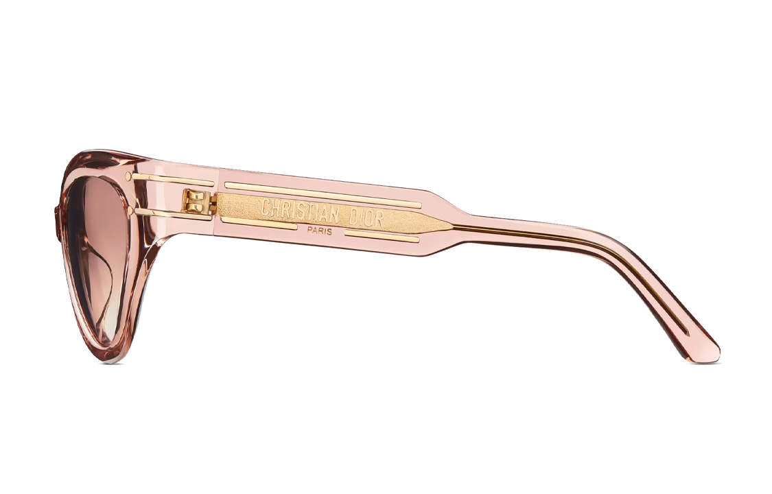 Ацетатные солнцезащитные очки неправильной формы женские розовые DIOR — фото 4