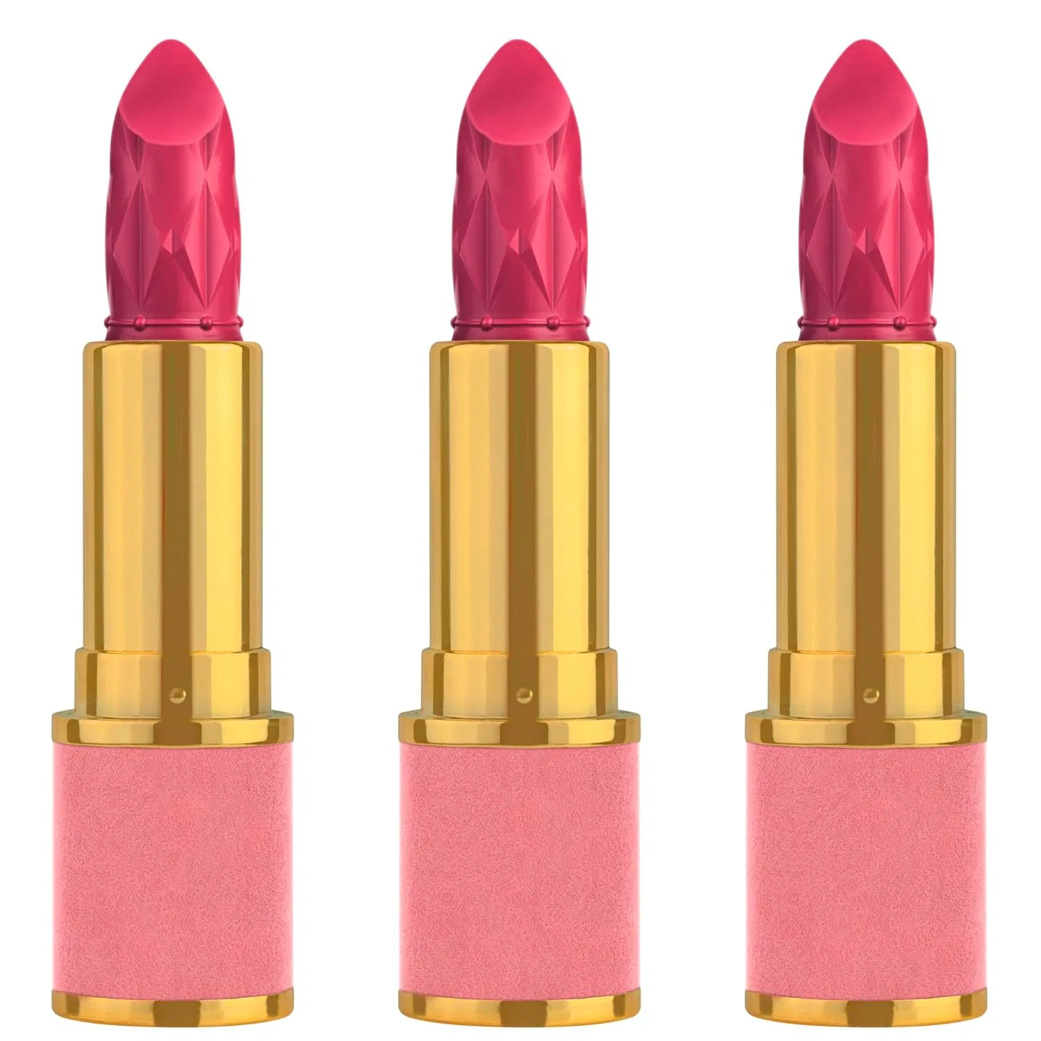 Увлажняющая сияющая помада Catrice FESTIVE TREASURES, C01 Pink, набор из 3 шт. Catrice