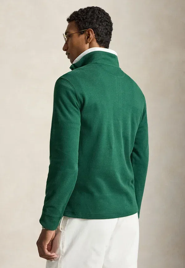 Свитер с воротником-стойкой и четвертной молнией Polo Ralph Lauren Estate Rib, новый лес — фото 3