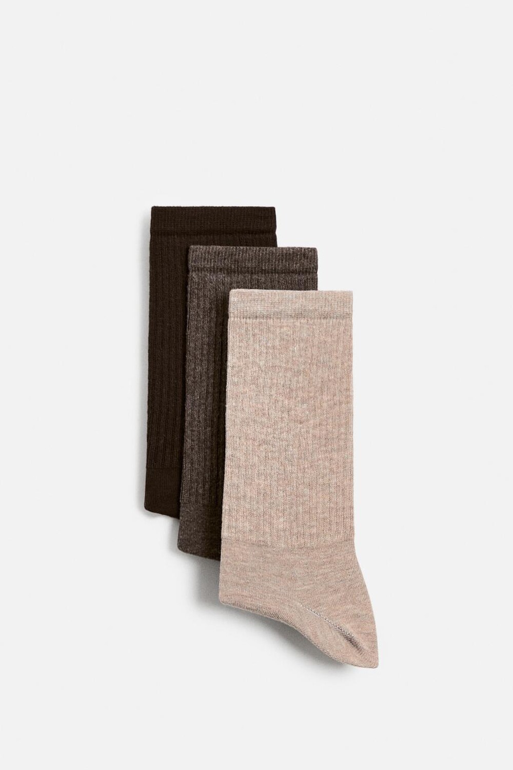 

Упаковка из 3 рубчатых носков ZARA, цвет various