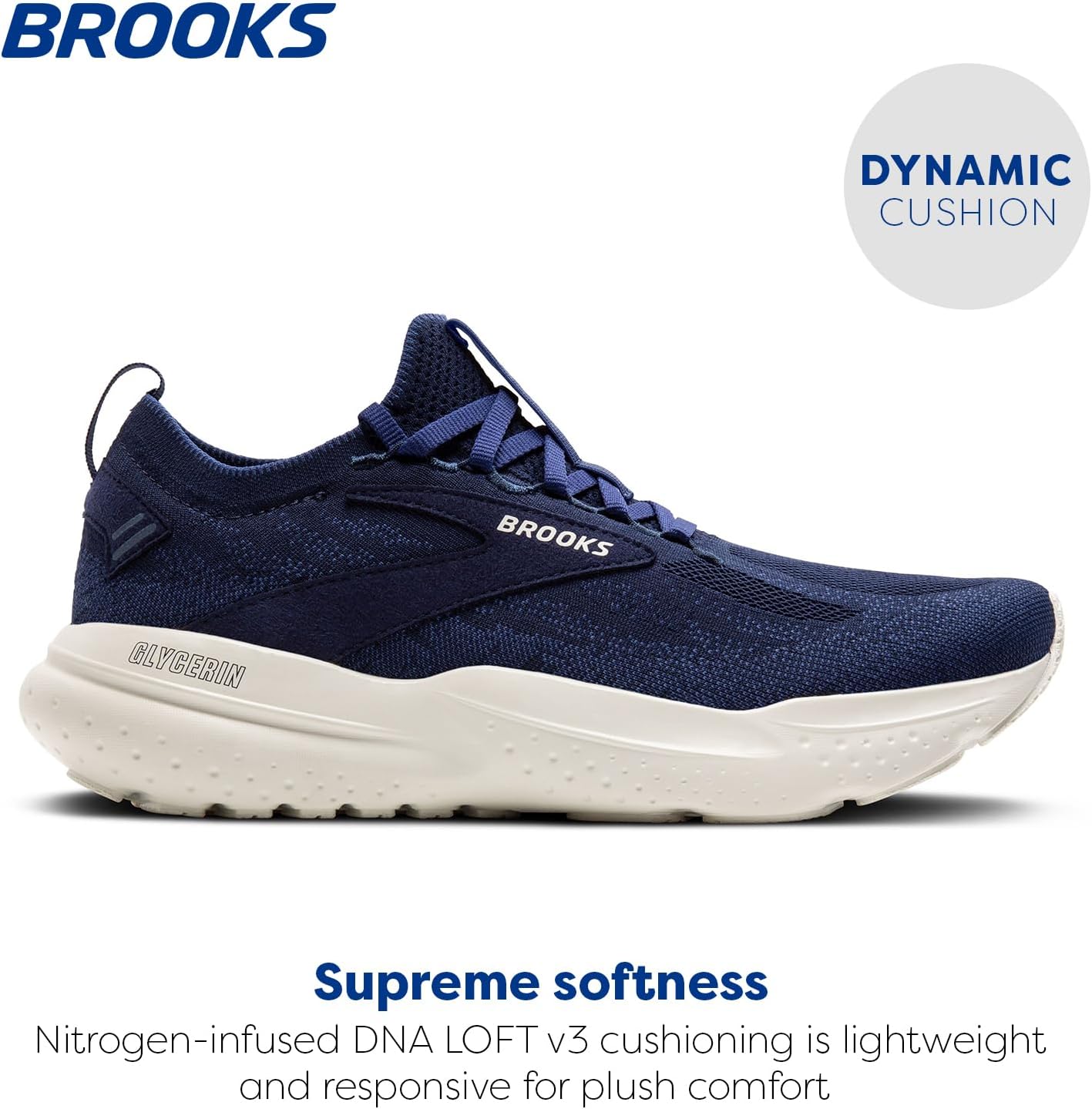 Мужские кроссовки Brooks Glycerin Stealthfit 21 нейтральные для бега, Peacoat/Blueprint/Onyx — фото 2