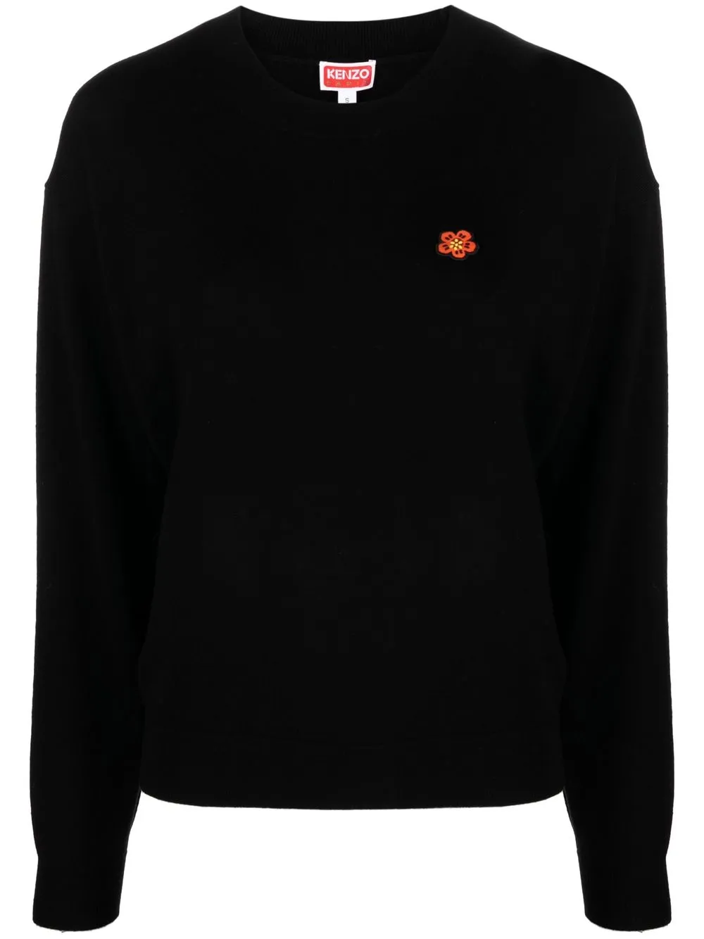 

Шерстяной джемпер Boke Flower KENZO, черный