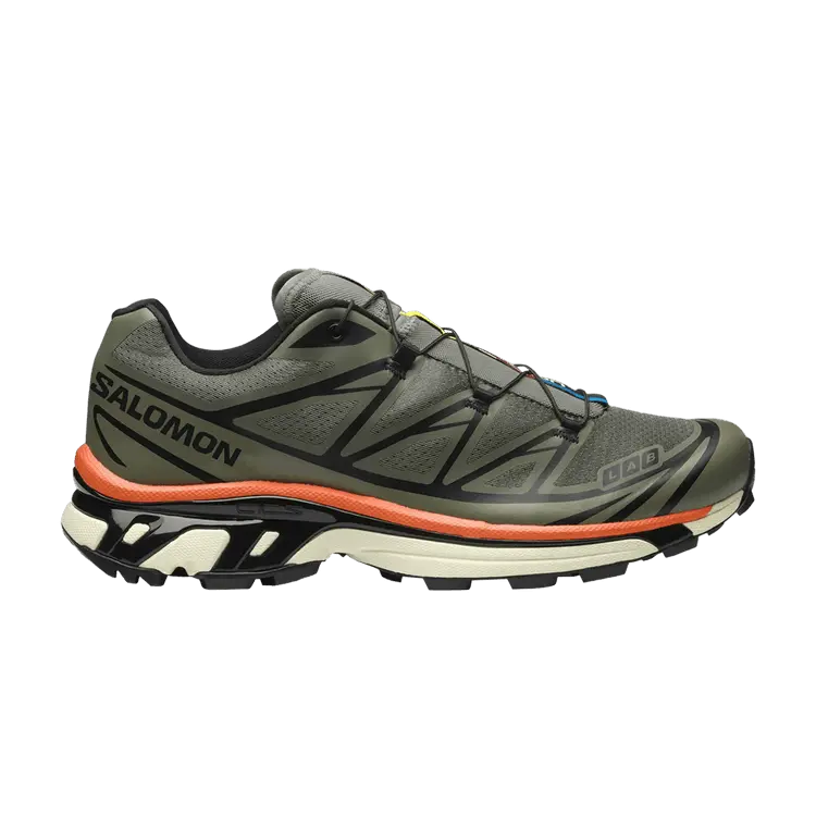 

Кроссовки Salomon XT-6 Deep Lichen Green Marmalade, зеленый