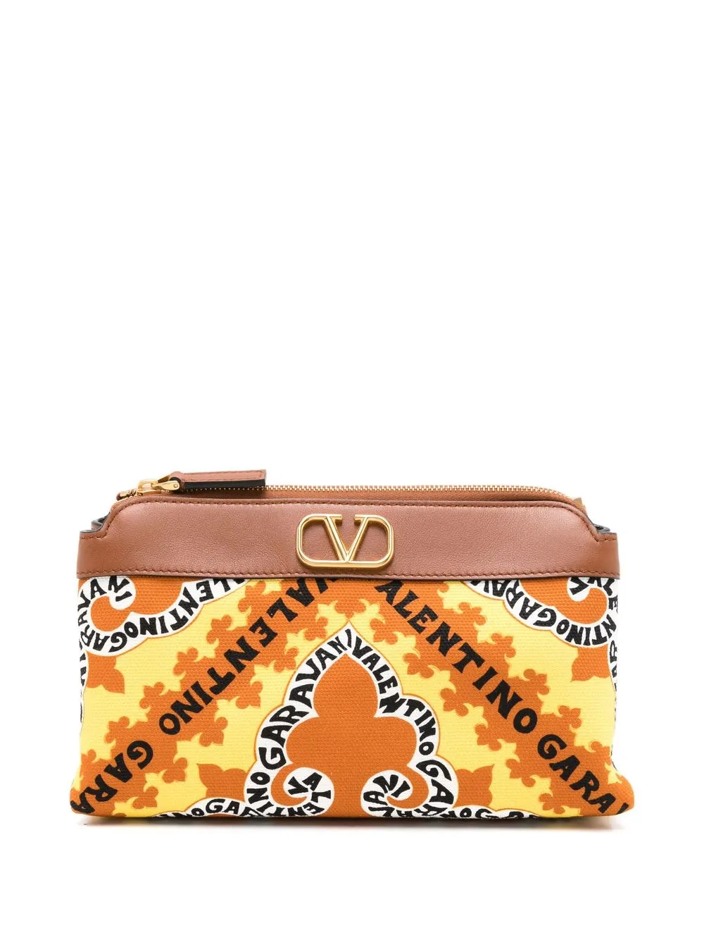 

Клатч с логотипом VLogo Signature VALENTINO GARAVANI, желтый