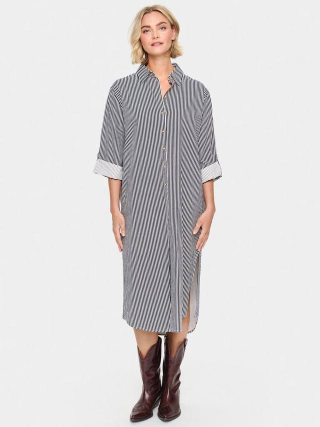 

Платье-рубашка Zalinda в полоску Saint Tropez, White/Multi