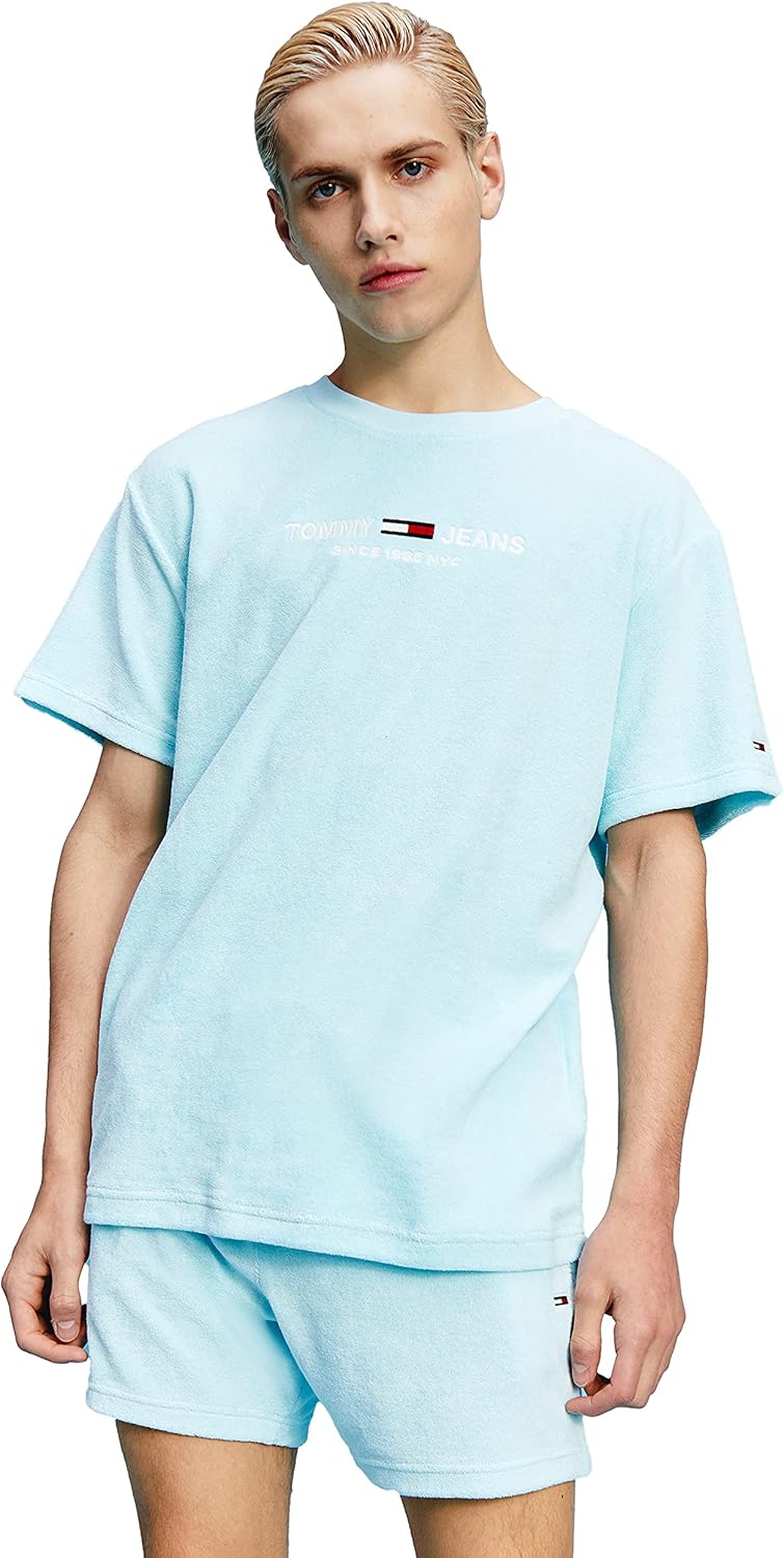 

Мужская футболка Tommy Hilfiger с коротким рукавом и принтом Tommy Jeans, Aqua Coast