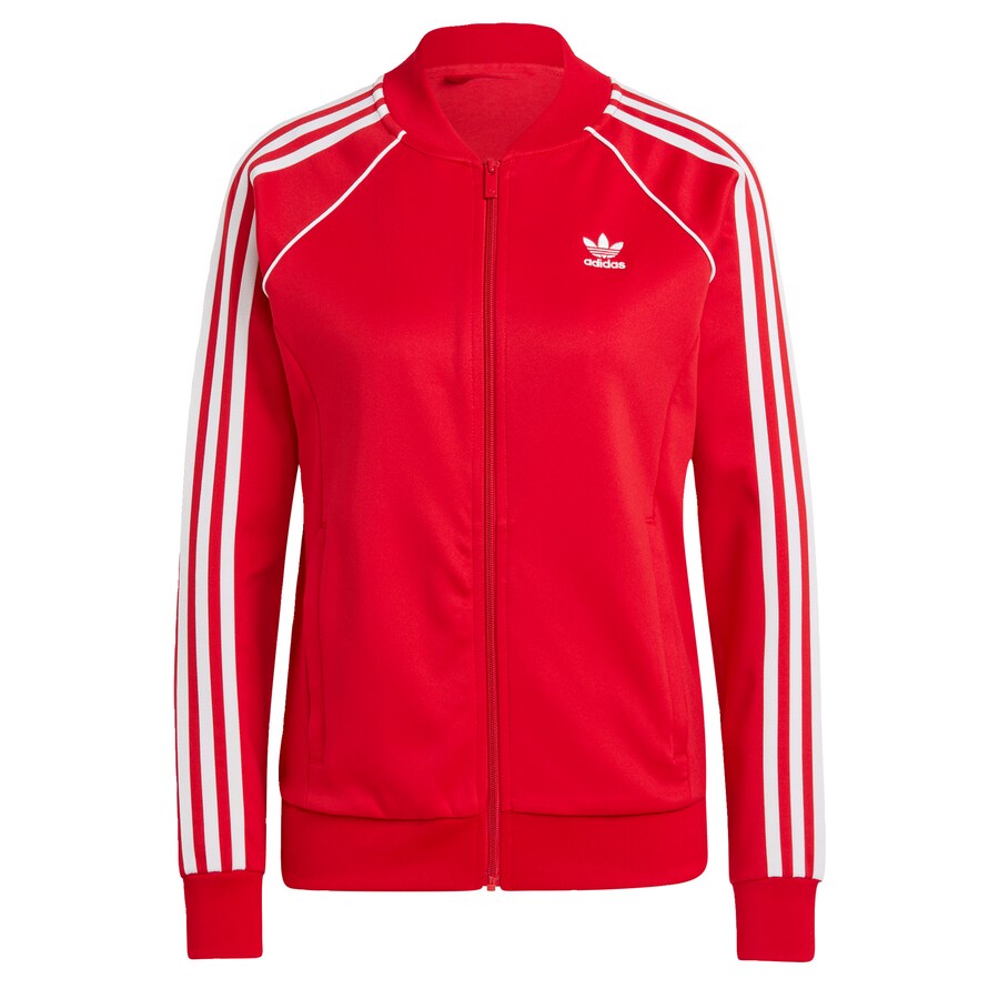 

Толстовка с капюшоном на молнии ADIDAS ORIGINALS Adicolor Classics, цвет Fire red