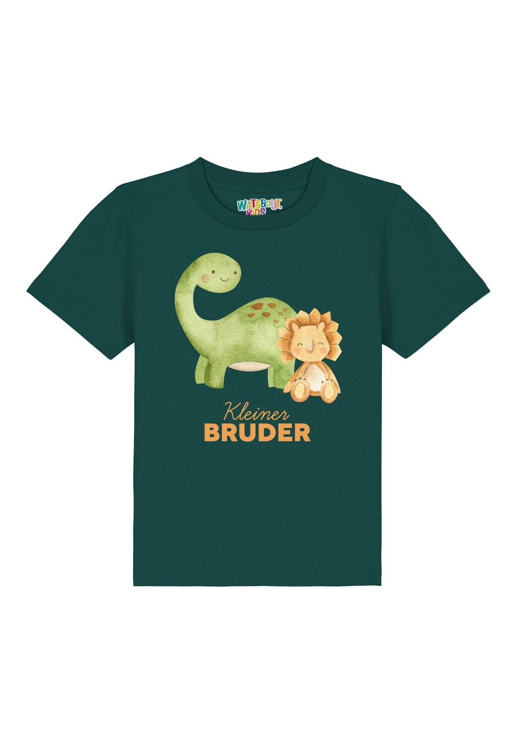 

Принт на футболке Dinosaurier 06 Kleiner watapparel, темно-зеленый