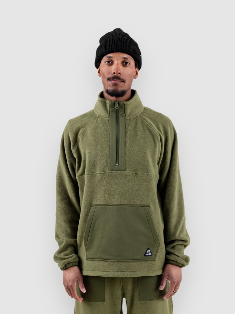 

Флисовая куртка Jones Snowboards Lodge Half Zip Rec Fleecejacke, moss green, Серый, Флисовая куртка Jones Snowboards Lodge Half Zip Rec Fleecejacke, moss green