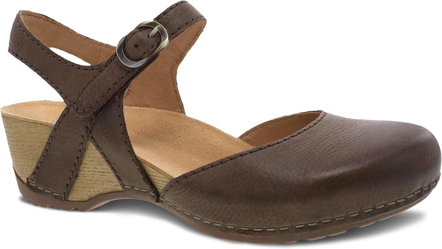 

Сандалии Tiffani Dansko, цвет Brown Milled Burnished