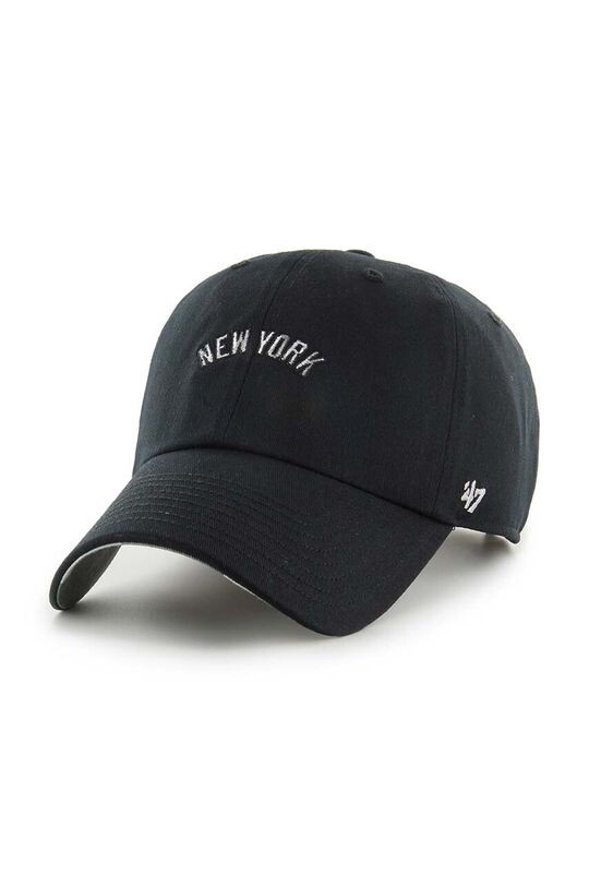 

Хлопковая бейсболка New York Yankees 47 brand, черный