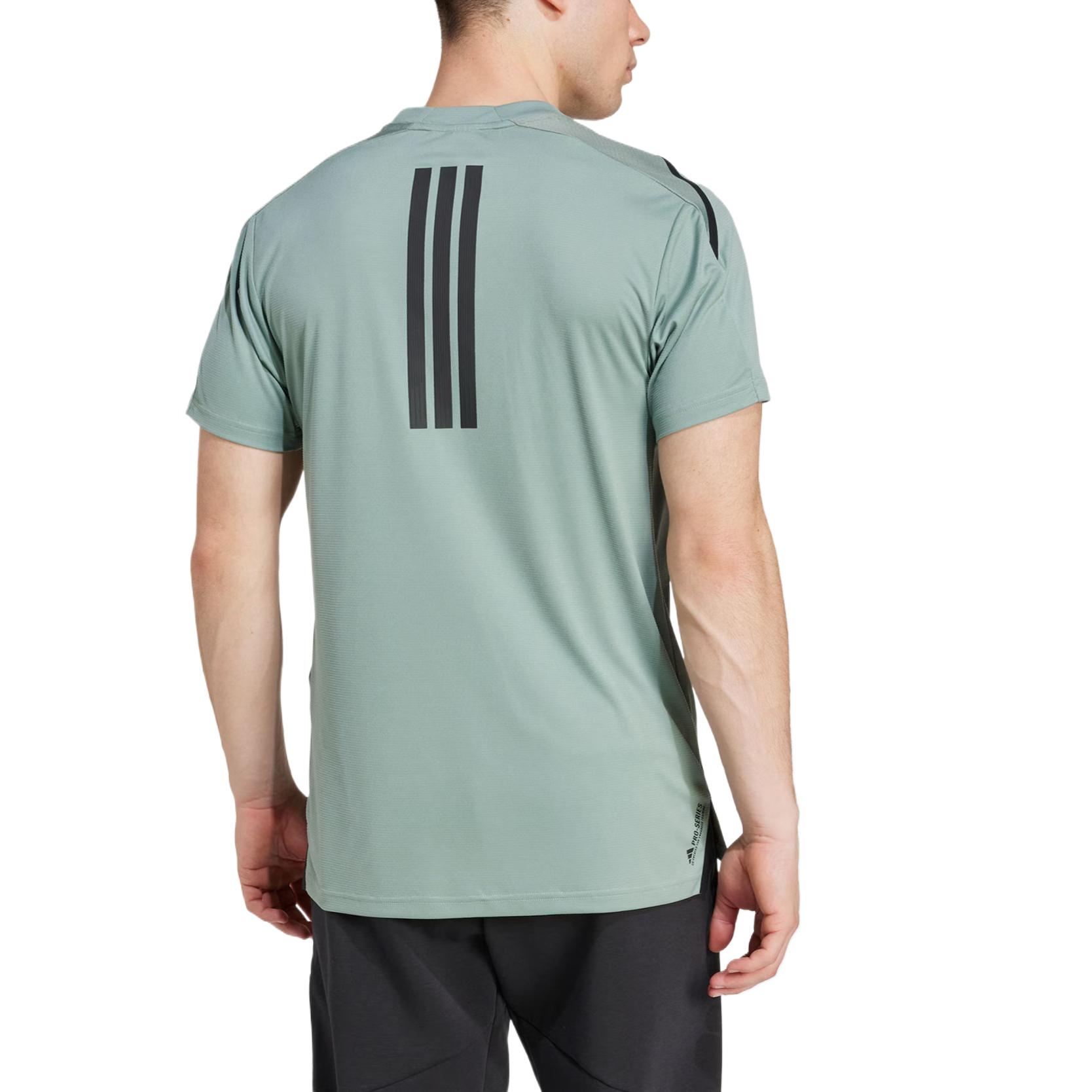 Футболка для тренировок pro series Adidas, зеленый/черный — фото 4