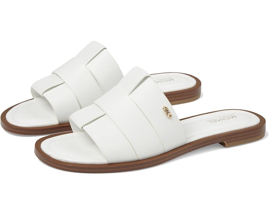 

Туфли на плоской подошве MICHAEL Michael Kors Ryland Flat Slide, белый