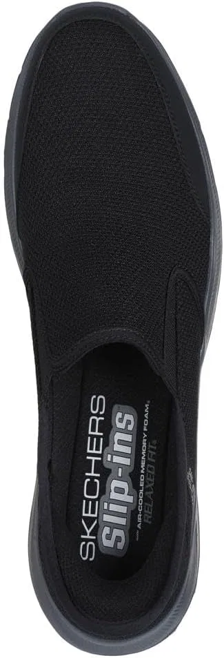 Мужские кроссовки Skechers Equalizer 5.0 Drayze Hands-Free Slip in Trainers, Black Dark Grey — фото 2