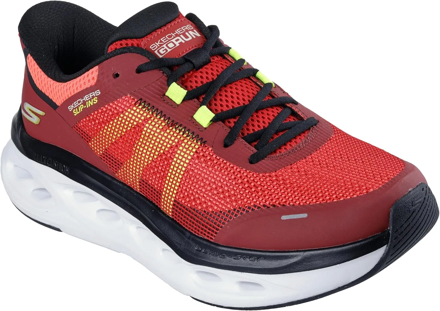 Мужские кроссовки Skechers Max Cushioning Glide-step, Red Black
