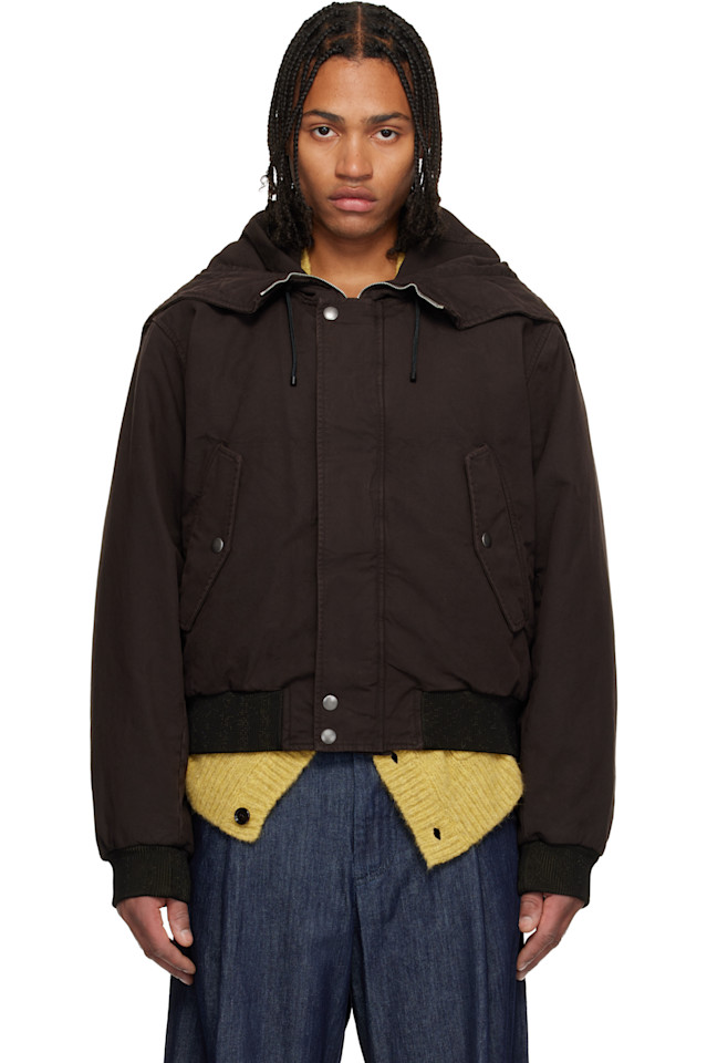 

Куртка, окрашенная в готовом виде Dries Van Noten, коричневый