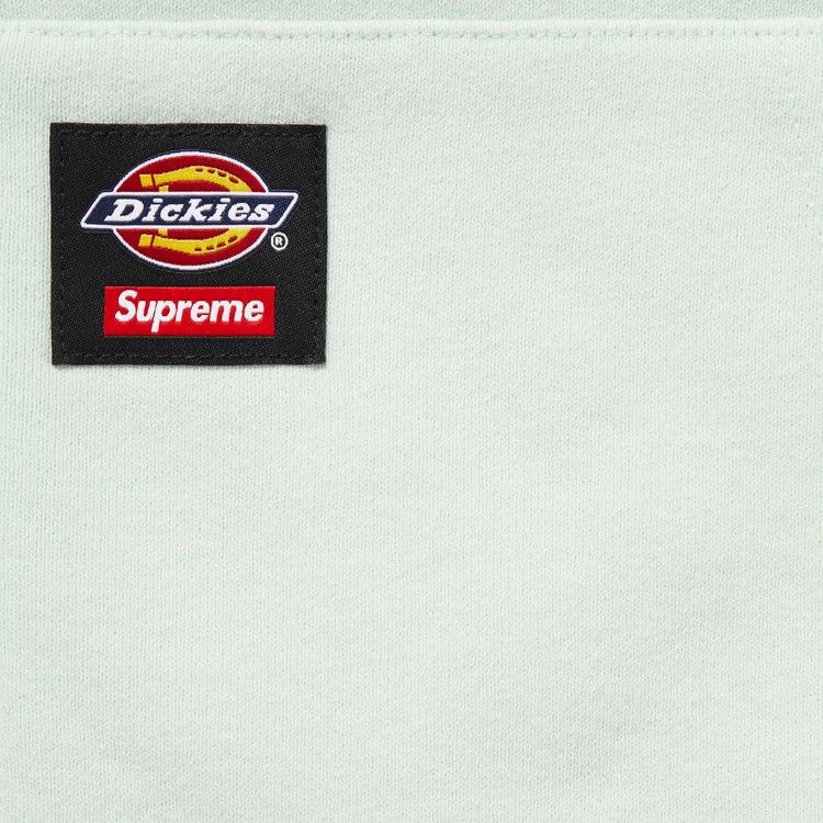 Толстовка Supreme x Dickies Quilted Lined Zip Up Hooded Sweatshirt, Pale Blue — фото 3