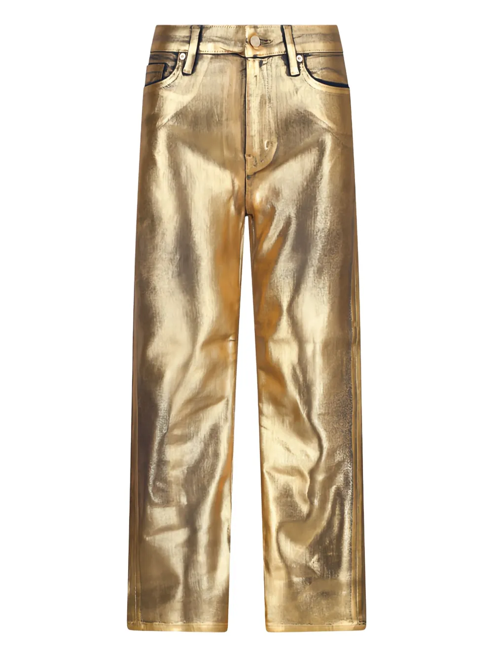 

Брюки с эффектом металлик Frame, золотистый