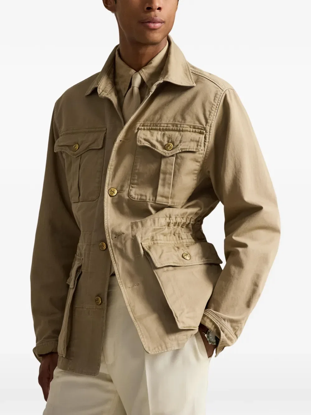 Рабочая хлопчатобумажная куртка Polo Ralph Lauren, нейтральный — фото 3