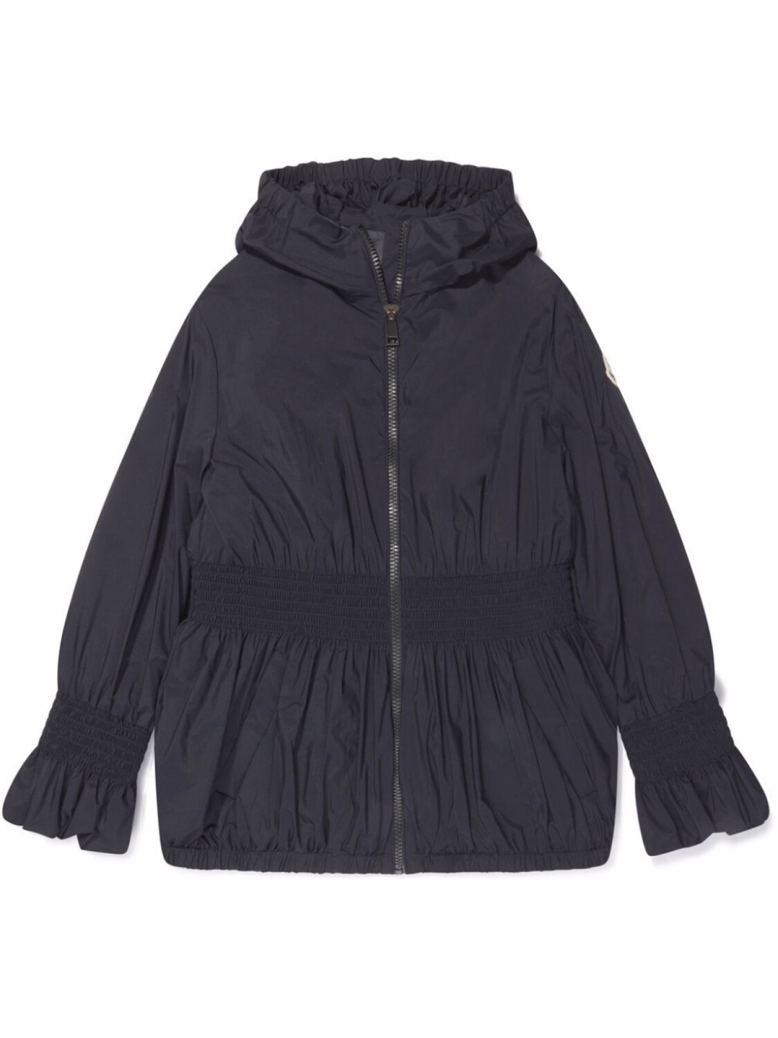 

Moncler Enfant стеганое пальто с капюшоном, синий