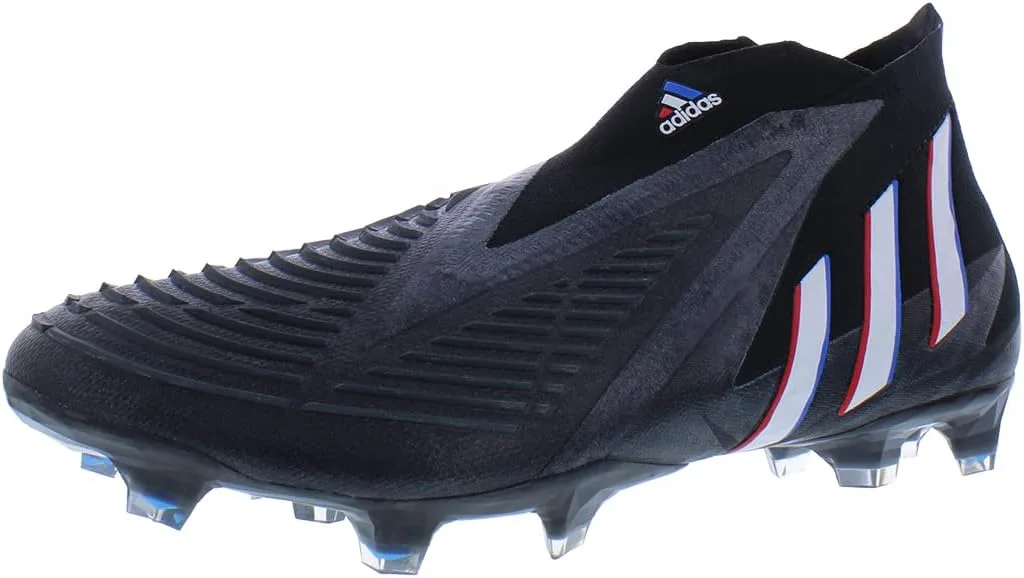 Футбольные бутсы Adidas Predator Edge.3 для твердого грунта, мужские, черный/белый/ярко-красный